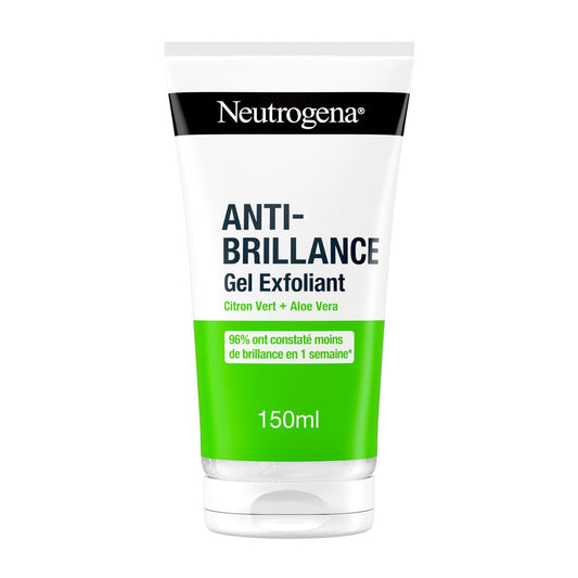 Soin Visage Anti-Briallance Gel Exfoliant au Citron Vert et Aloe Vera NEUTROGENA le flacon de 150mL