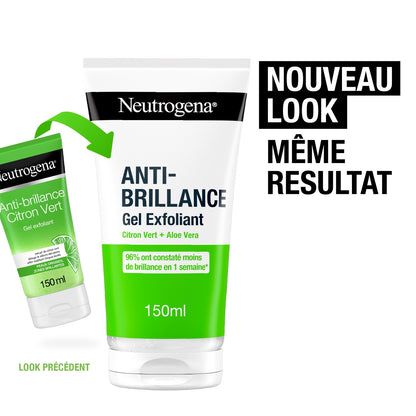 Anti-Brillance Facial Care Exfoliating Gel with Lime and Aloe Vera NEUTROGENA