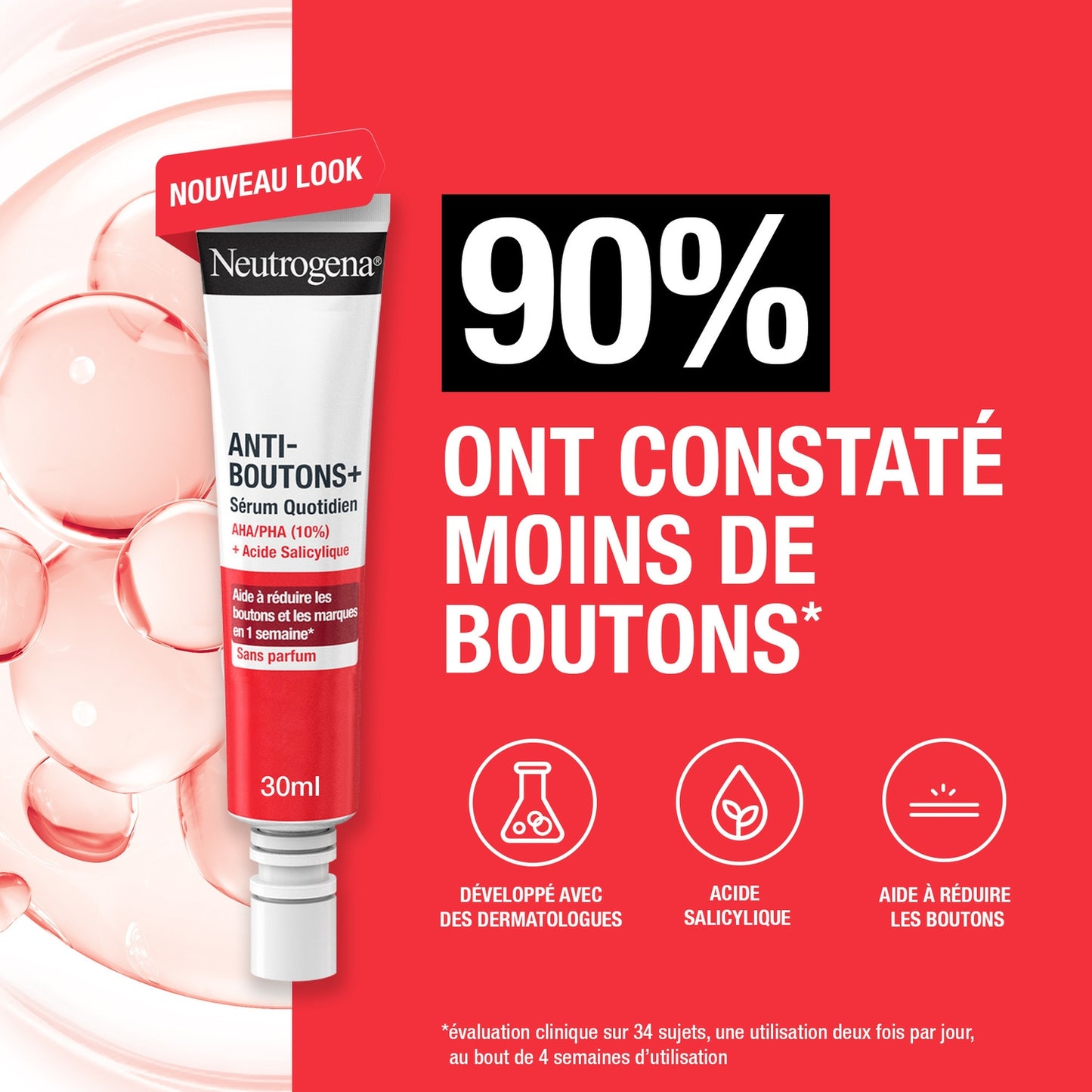 Sérum Anti Boutons Sérum Quotidien Aha Pha 10% Acide Salicylique NEUTROGENA