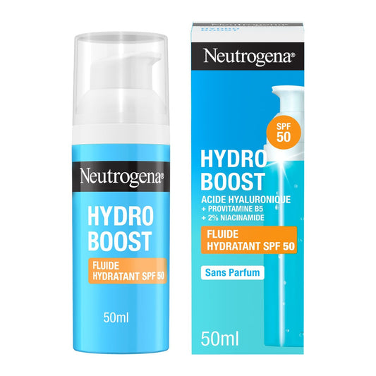 Fluide Hydratant Visage Femme Toutes Peaux Hydro Boost Spf 50 NEUTROGENA le flacon de 50mL