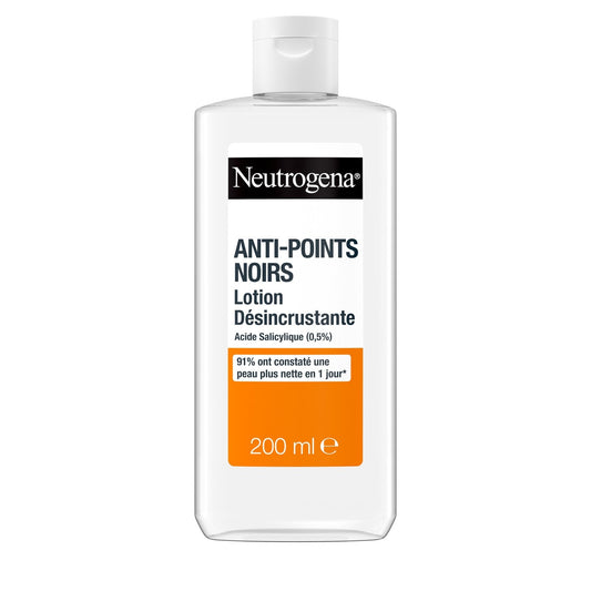 Soin Visage Anti Points Noirs Lotion Désincrustation à l'Acide Salicyque NEUTROGENA le flacon de 200mL
