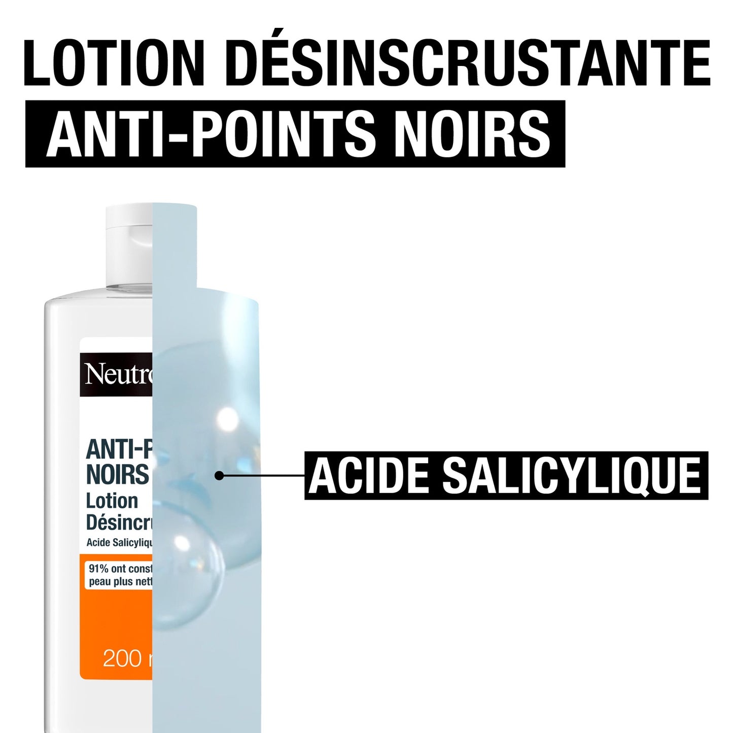 Soin Visage Anti Points Noirs Lotion Désincrustation à l'Acide Salicyque NEUTROGENA