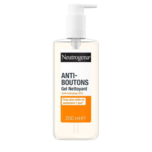 Soin Visage Anti-Boutons Gel Nettoyant Acide Salicylique Peau Plus Nette NEUTROGENA le flacon de 200mL