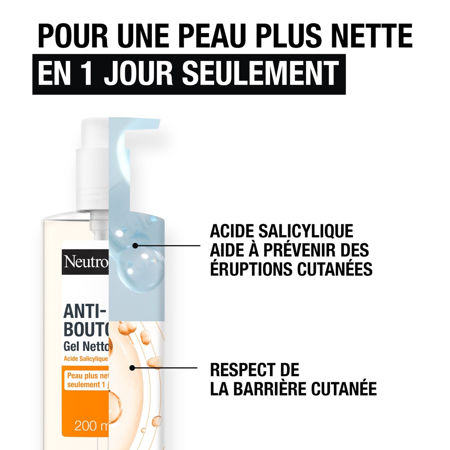 Anti-Blemish Face Care Salicylic Acid Cleansing Gel Clearer Skin NEUTROGENA