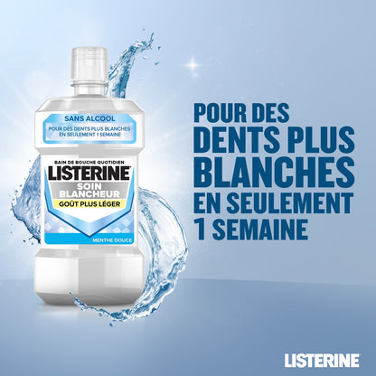 Bain de Bouche Soin Blancheur Goût Léger LISTERINE