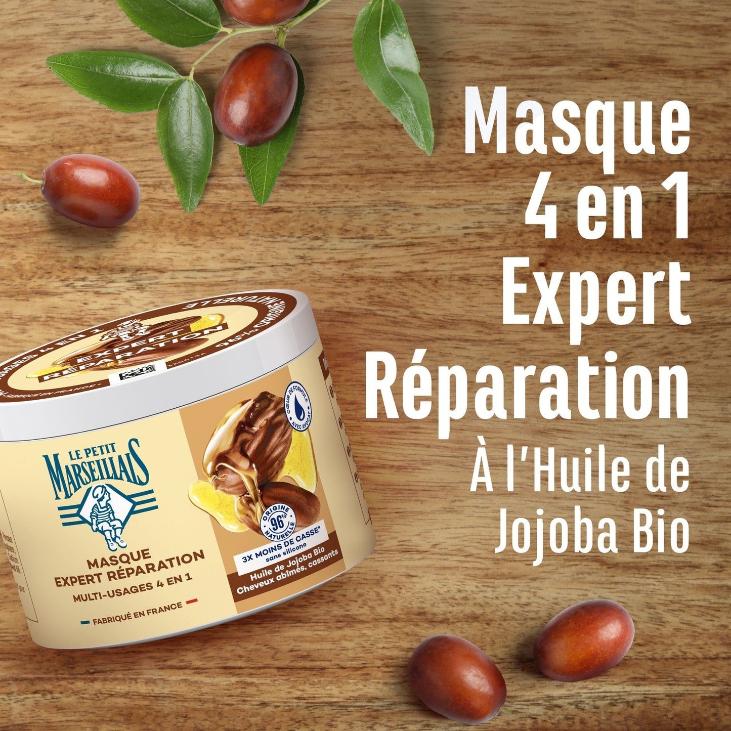 Masque Capillaire Expert Réparation Huile de Jojoba LE PETIT MARSEILLAIS