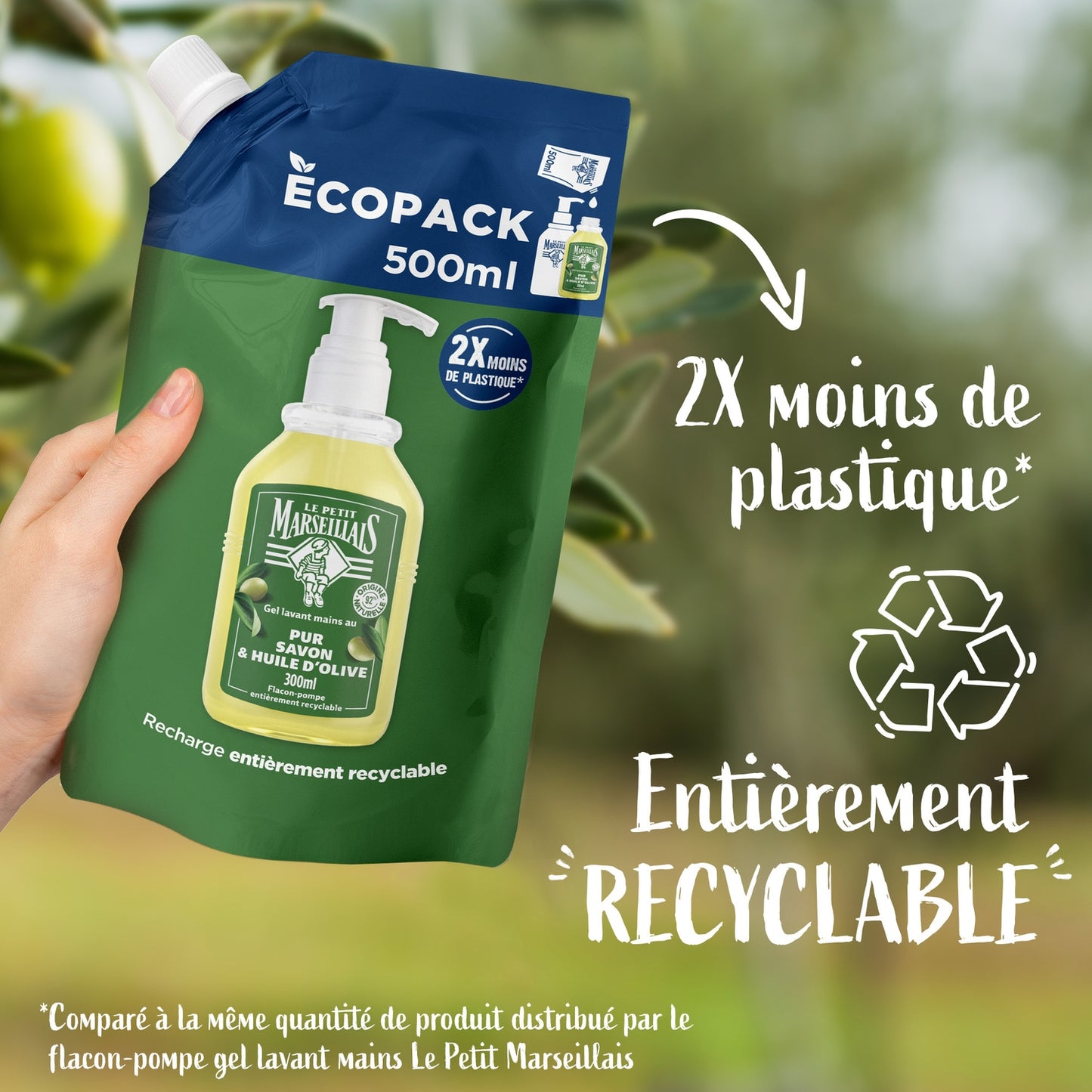 Savon Liquide Recharge Huile d'Olive LE PETIT MARSEILLAIS