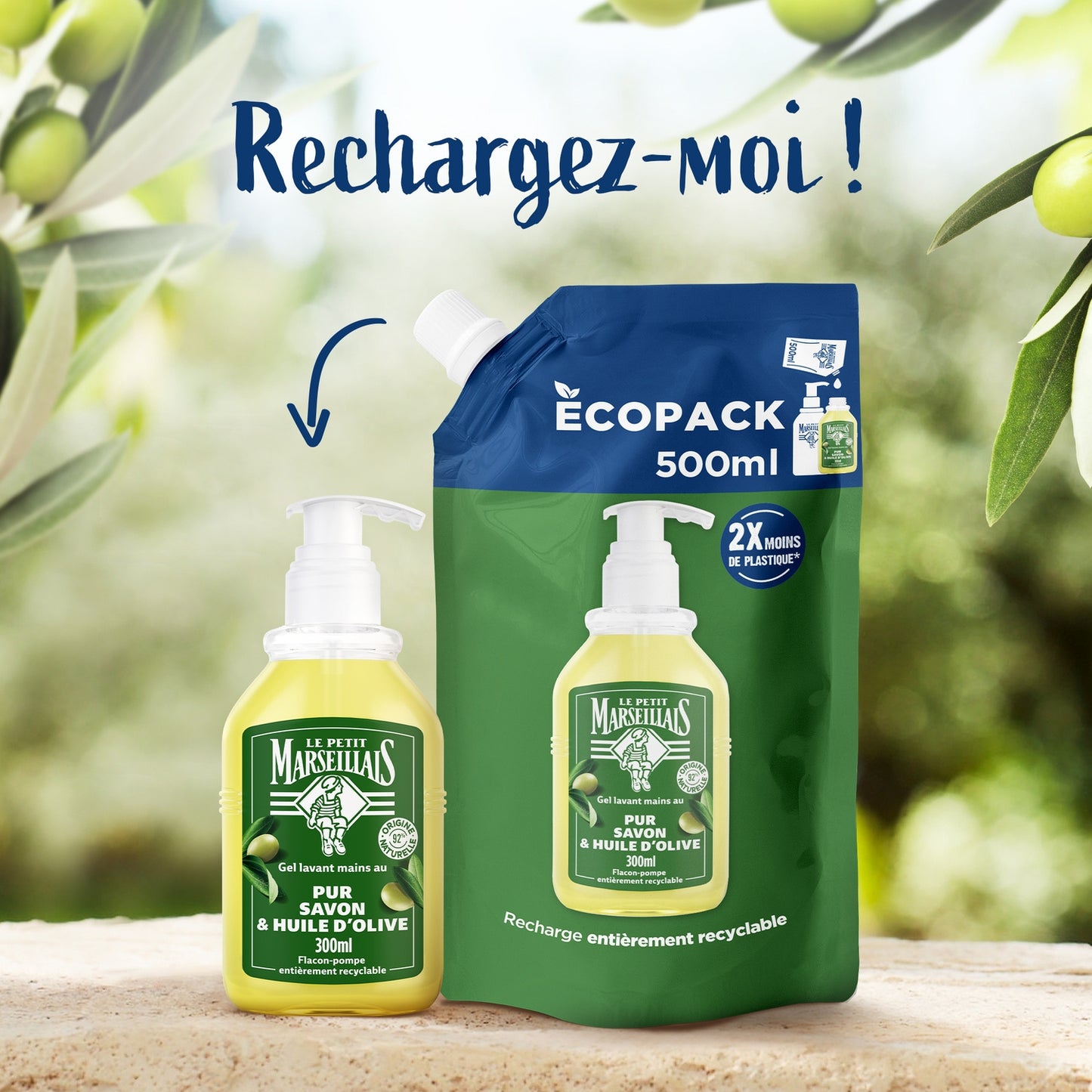 Savon Liquide Recharge Huile d'Olive LE PETIT MARSEILLAIS
