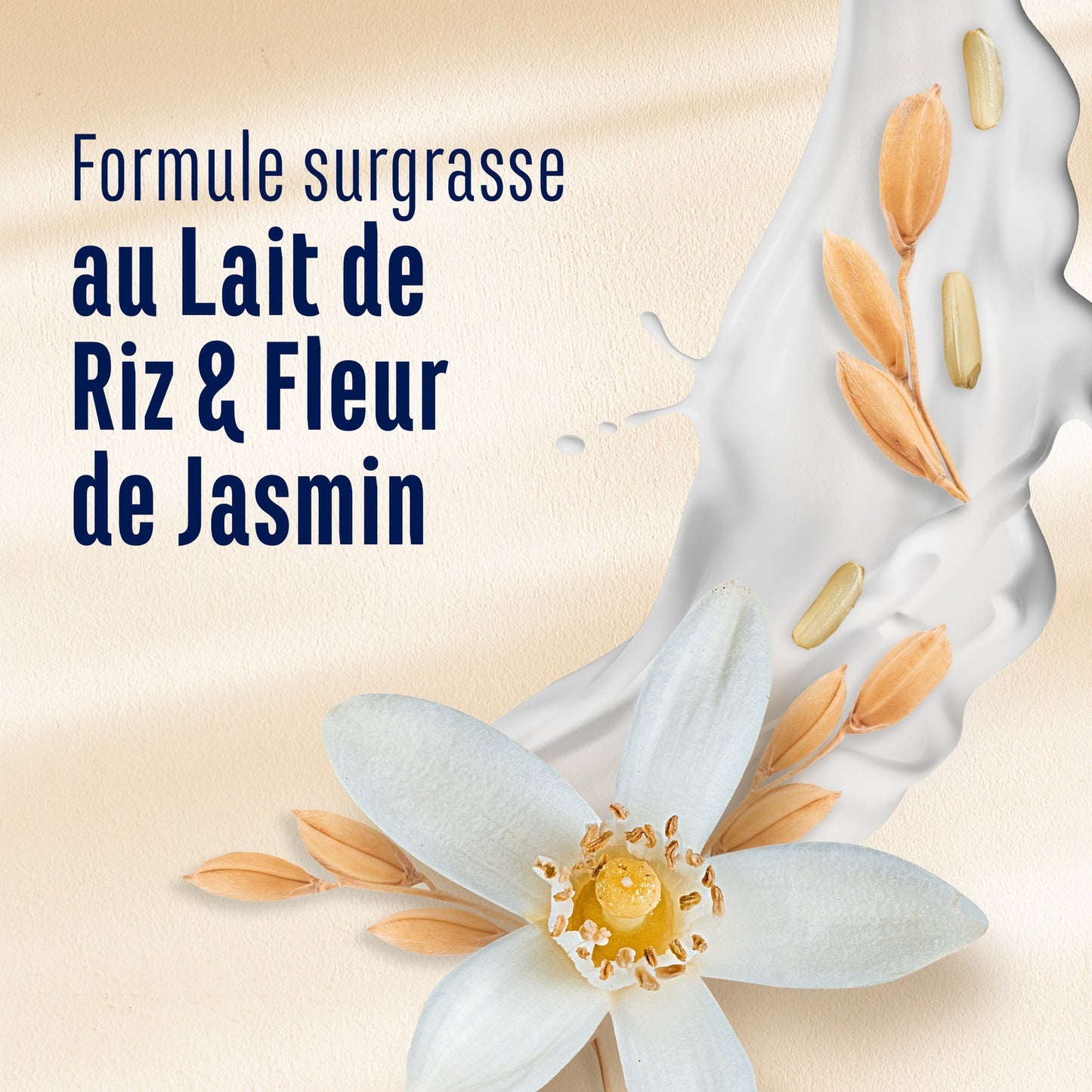 Crème Douche Surgras Lait de Riz et Jasmin LE PETIT MARSEILLAIS
