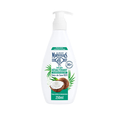 Lait Corps Peau Déshydratée Hydratation 48h Noix de Coco Bio LE PETIT MARSEILLAIS