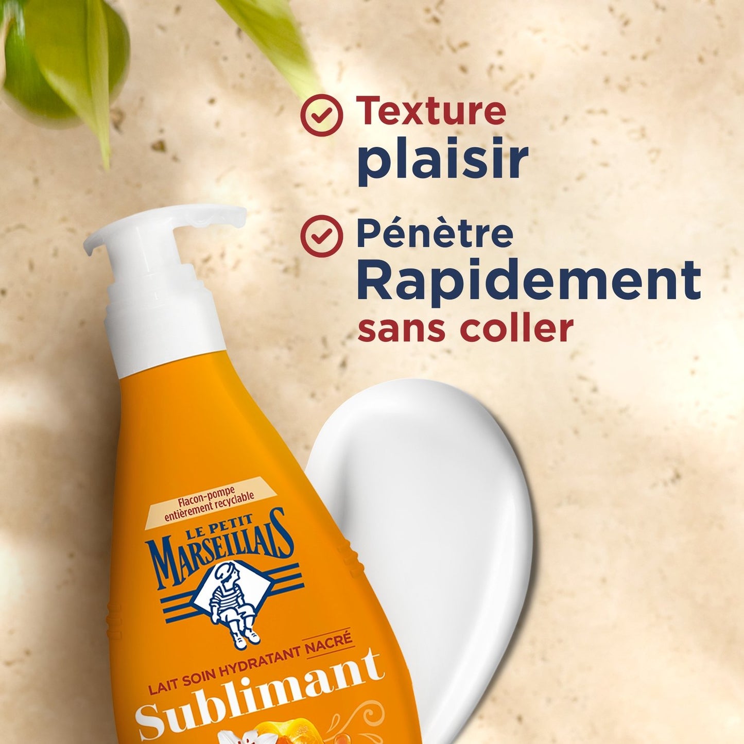 Lait Corps Peau Très Sèche Hydratant Nacré Sublimant Huile d'Abricot LE PETIT MARSEILLAIS