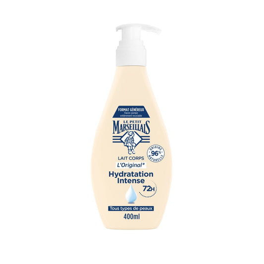 Lait Corps Hydratation Intense 72h Lait Végétal l'Original LE PETIT MARSEILLAIS le flacon de 400mL
