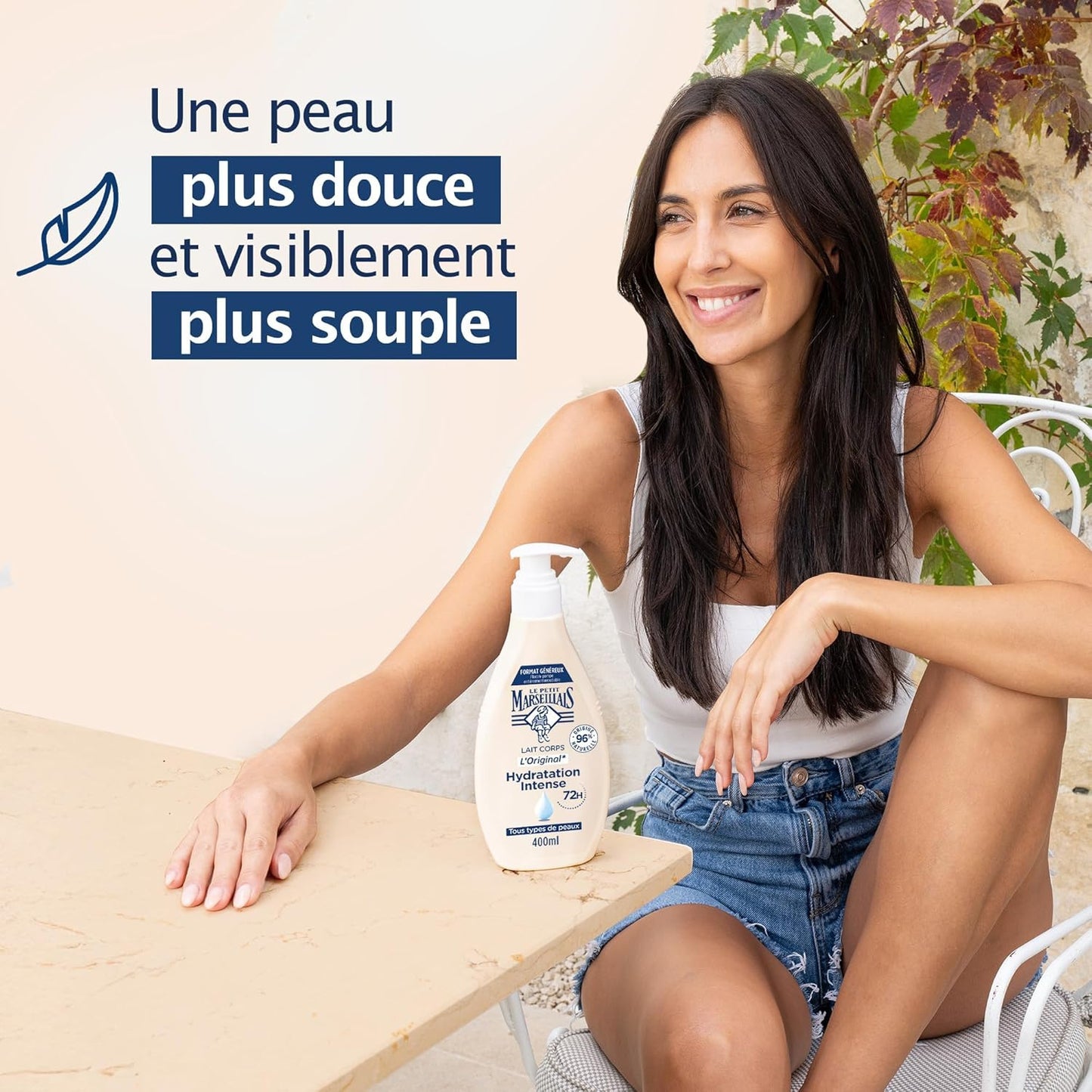Lait Corps Hydratation Intense 72h Lait Végétal l'Original LE PETIT MARSEILLAIS