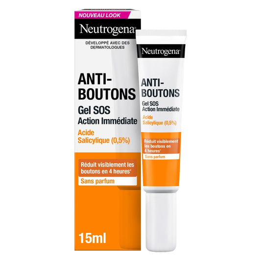 Soin Visage Anti-Boutons Gel Sos Action Immédiate NEUTROGENA le flacon de 15mL