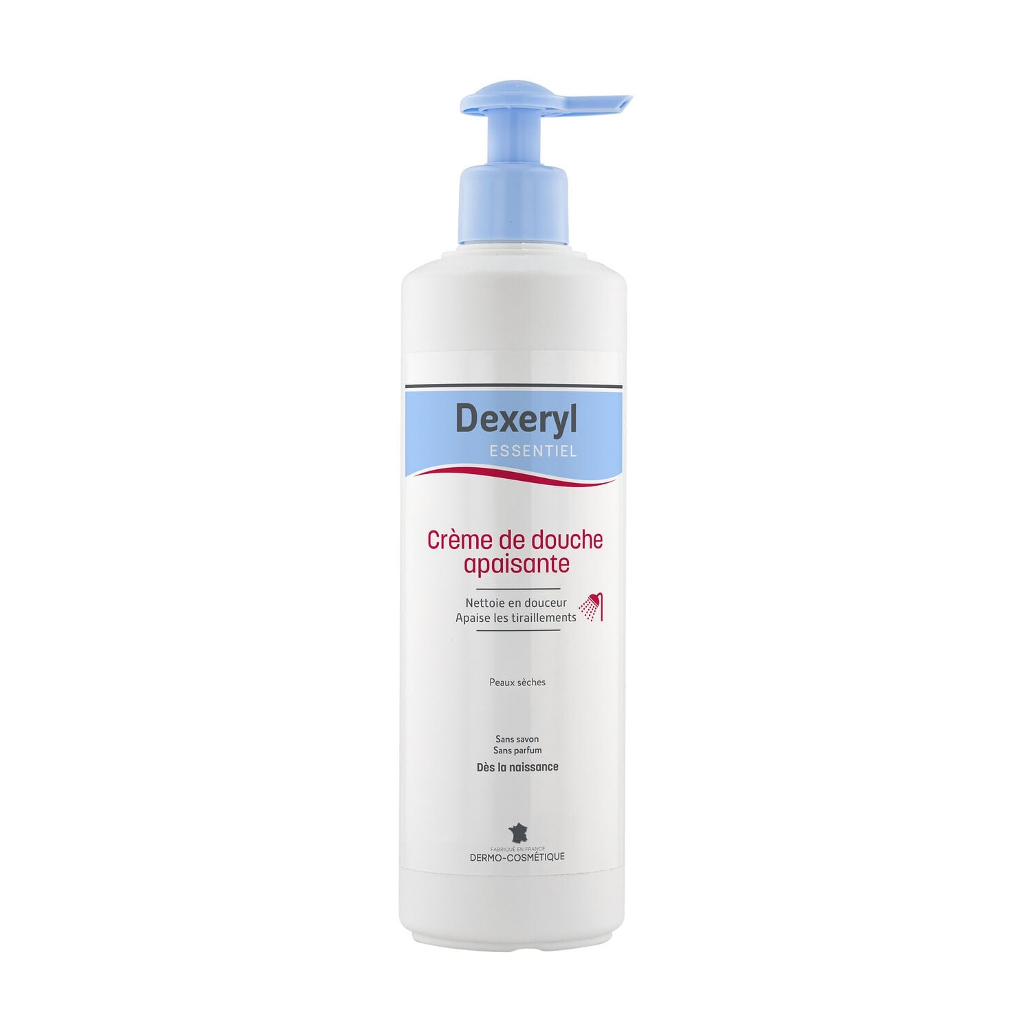 Crème de douche Corps Peau Sèche Apaise Nettoie Sans Parfum Sans Savon Essentiel DEXERYL 