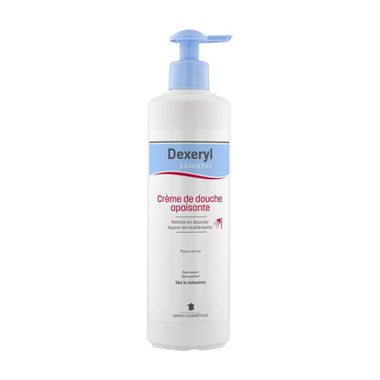 Crème de douche Corps Peau Sèche Apaise Nettoie Sans Parfum Sans Savon Essentiel DEXERYL 
