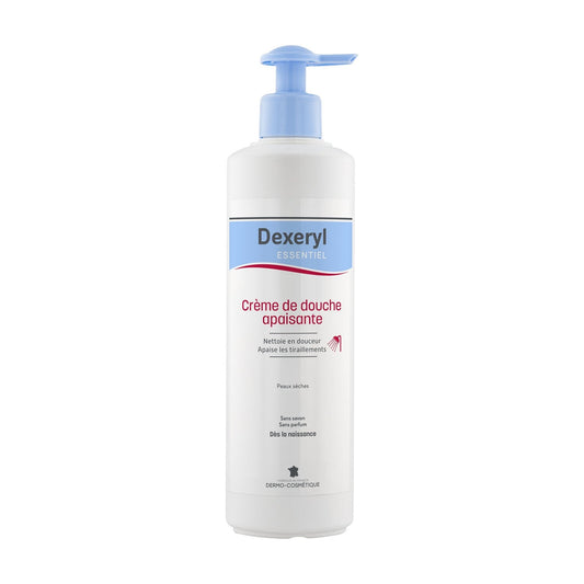 Crème de douche Corps Peau Sèche Apaise Nettoie Sans Parfum Sans Savon Essentiel DEXERYL 