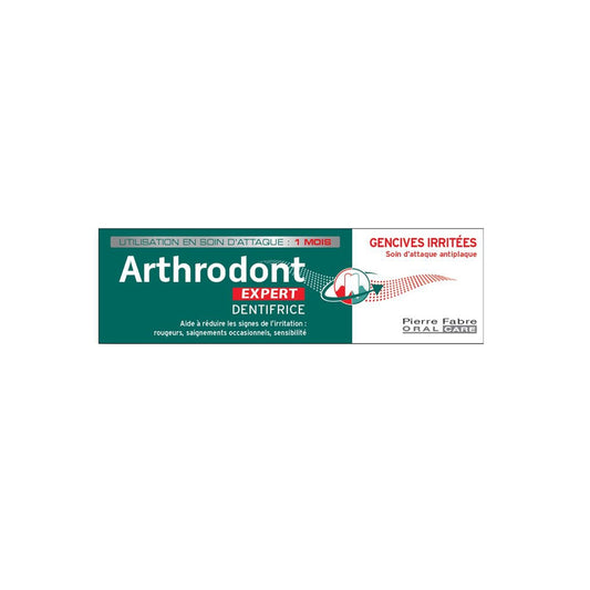 Dentifrice Expert Gencives Irritées Anti-Bactérien ARTHRODONT le tube de 50mL