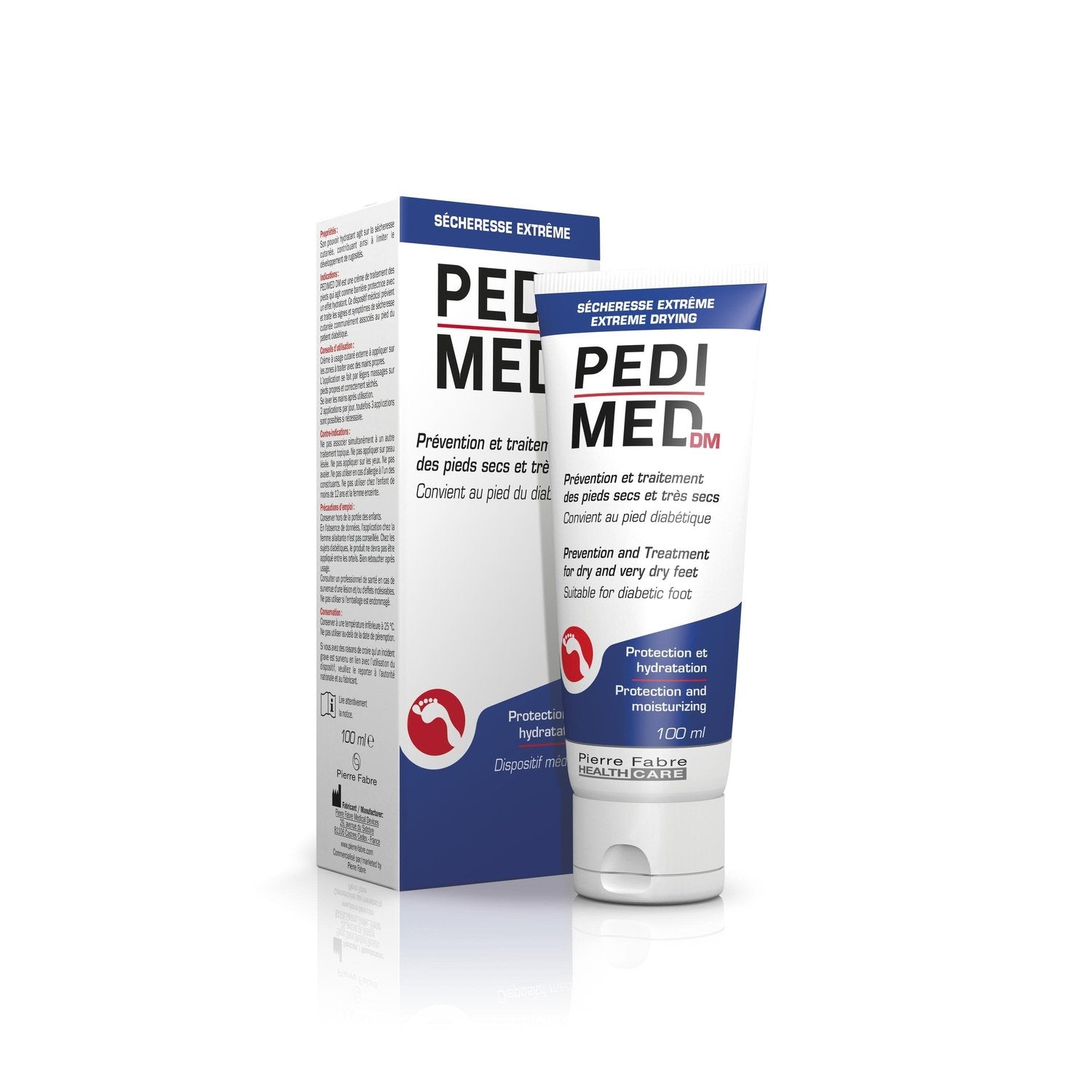 Crème Pieds Très Secs Hydratant PEDIMED le flacon de 100mL