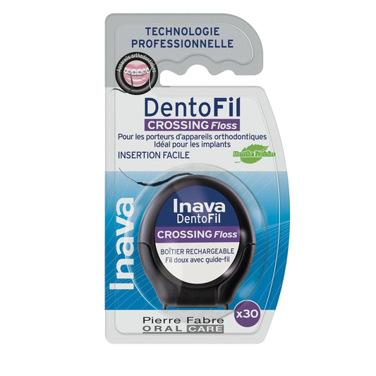 Fil Dentaire Crossing Floss pour Appareils Orthodontiques INAVA le fil dentaire