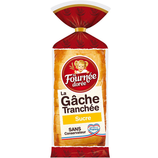 Gâche Tranchée au Sucre LA FOURNEE DOREE le paquet de 500 g
