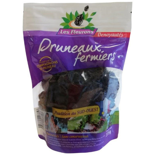 Pruneaux Fermiers Dénoyautés LES FLEURONS le paquet de 375g