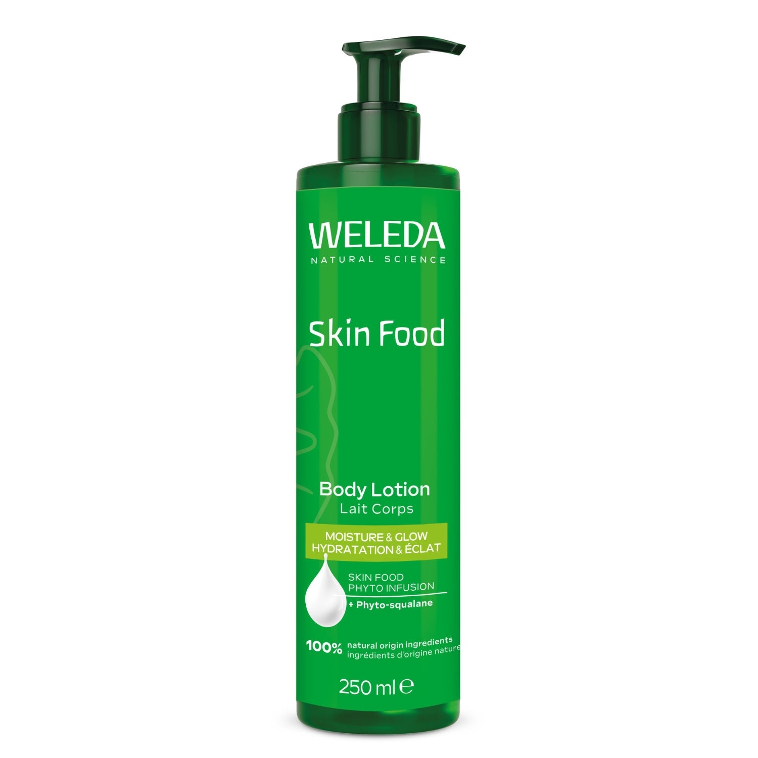 Lait Hydratant Éclat Corps Peaux Sèches Ingrédients D'origine Naturelle Skin Food WELEDA 