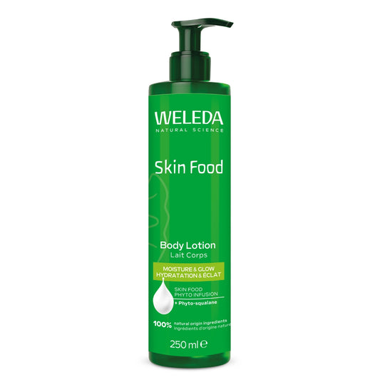 Lait Hydratant Éclat Corps Peaux Sèches Ingrédients D'origine Naturelle Skin Food WELEDA 
