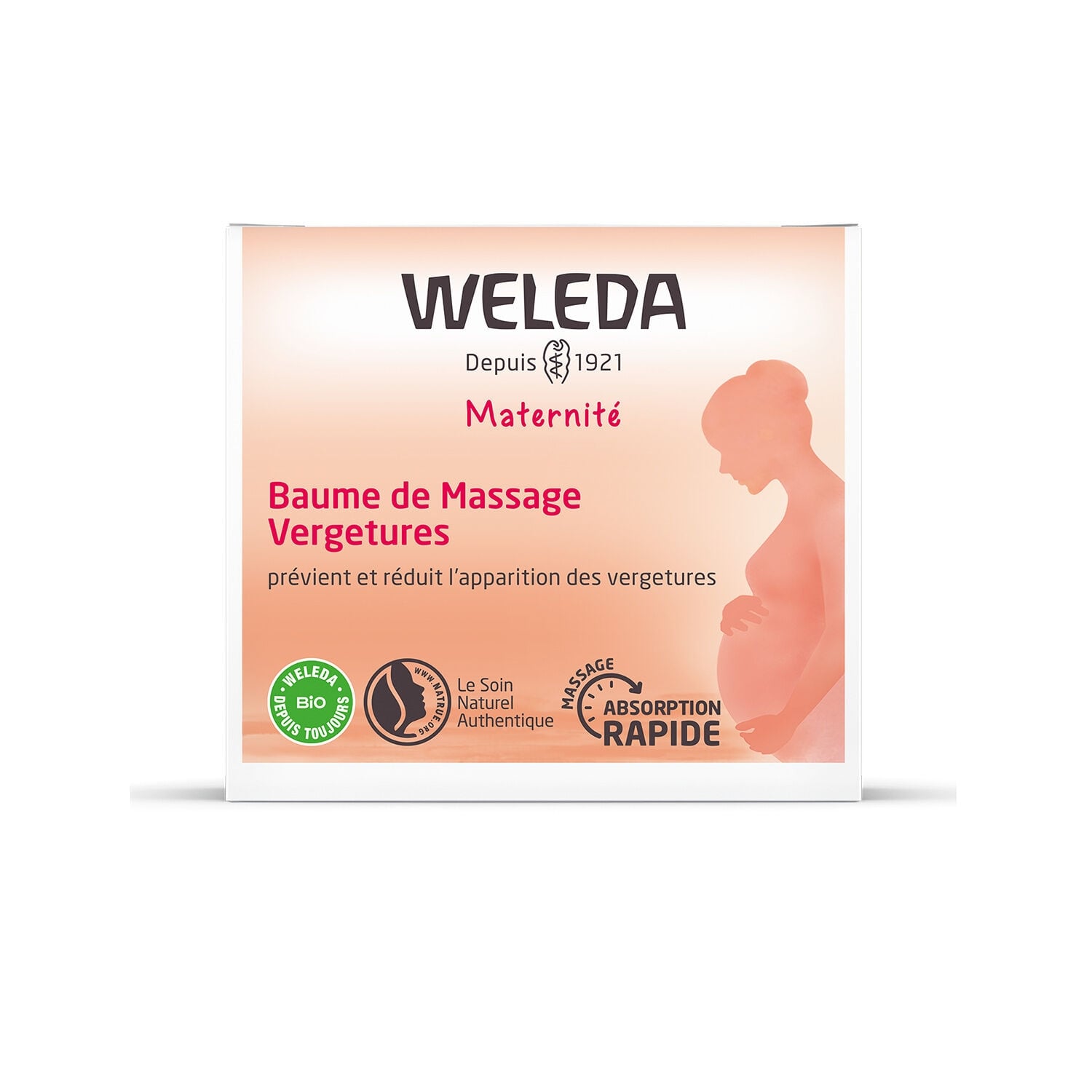 Baume Vergetures de Massage Maternité WELEDA 