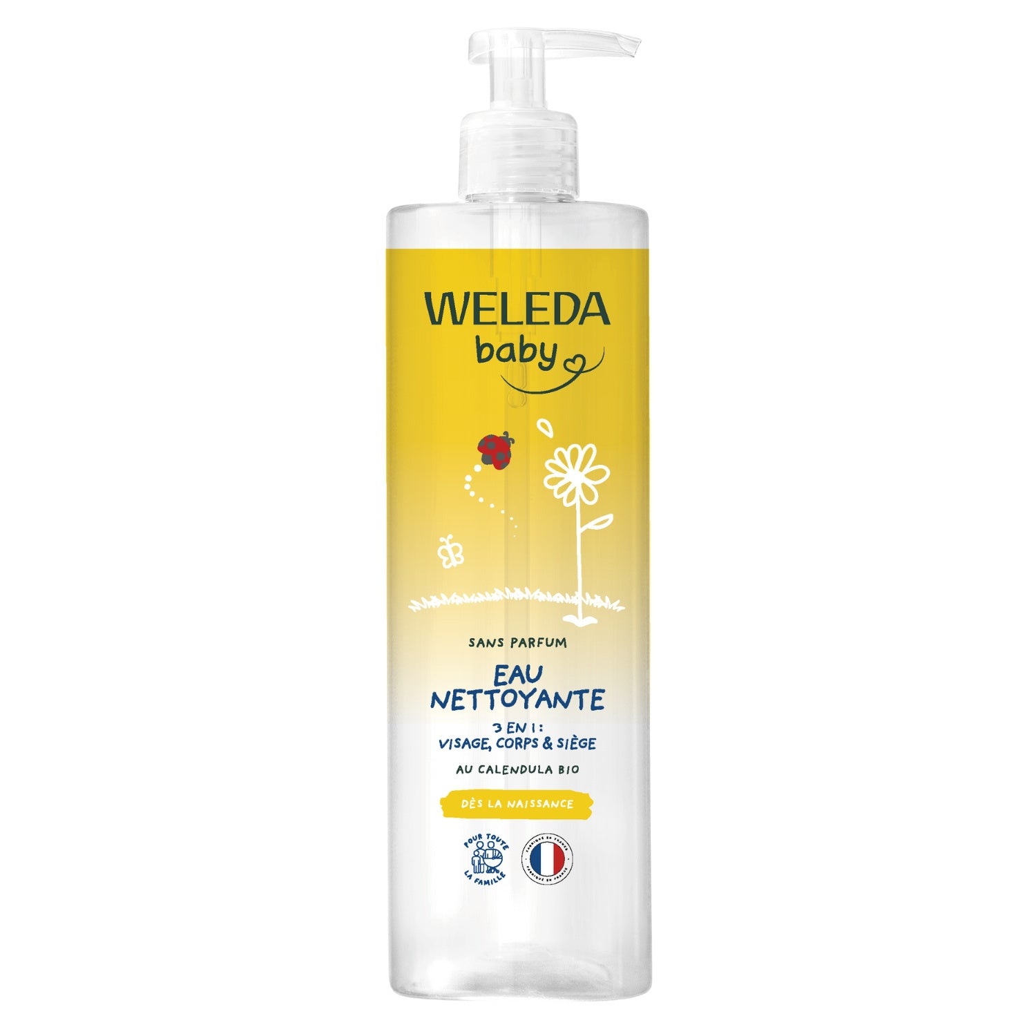 Eau Nettoyante Bébé Visage Corps et Siège Bio WELEDA 