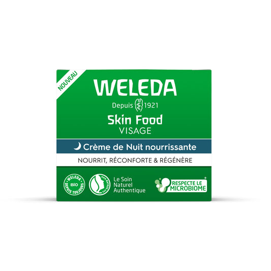 Crème de Nuit Visage Femme Nourrissante Skin Food Bio WELEDA 