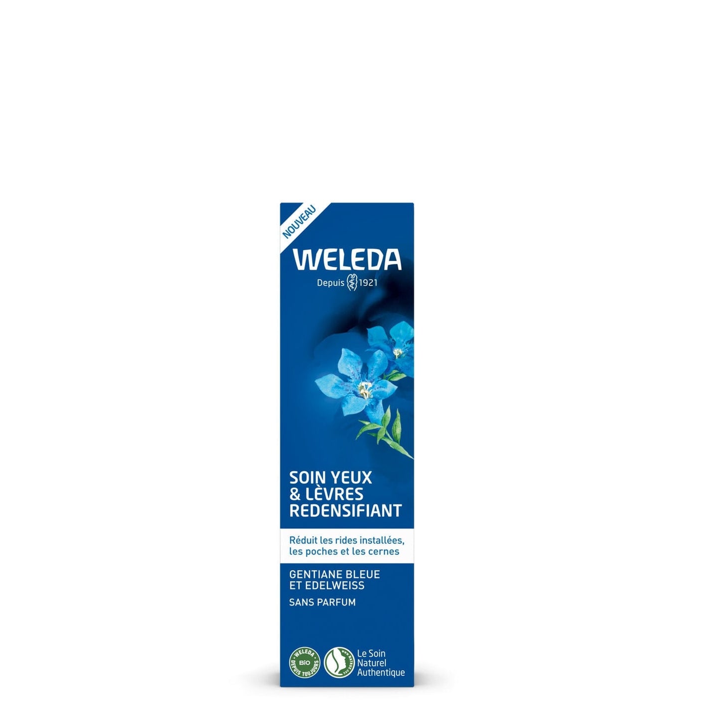 Contour des yeux Redensifiant Yeux et Lèvres Gentiane Bleue et Edelweiss WELEDA 