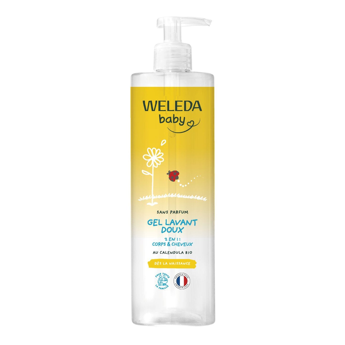 Gel douche bébé Doux Corps et Cheveux Bio WELEDA 