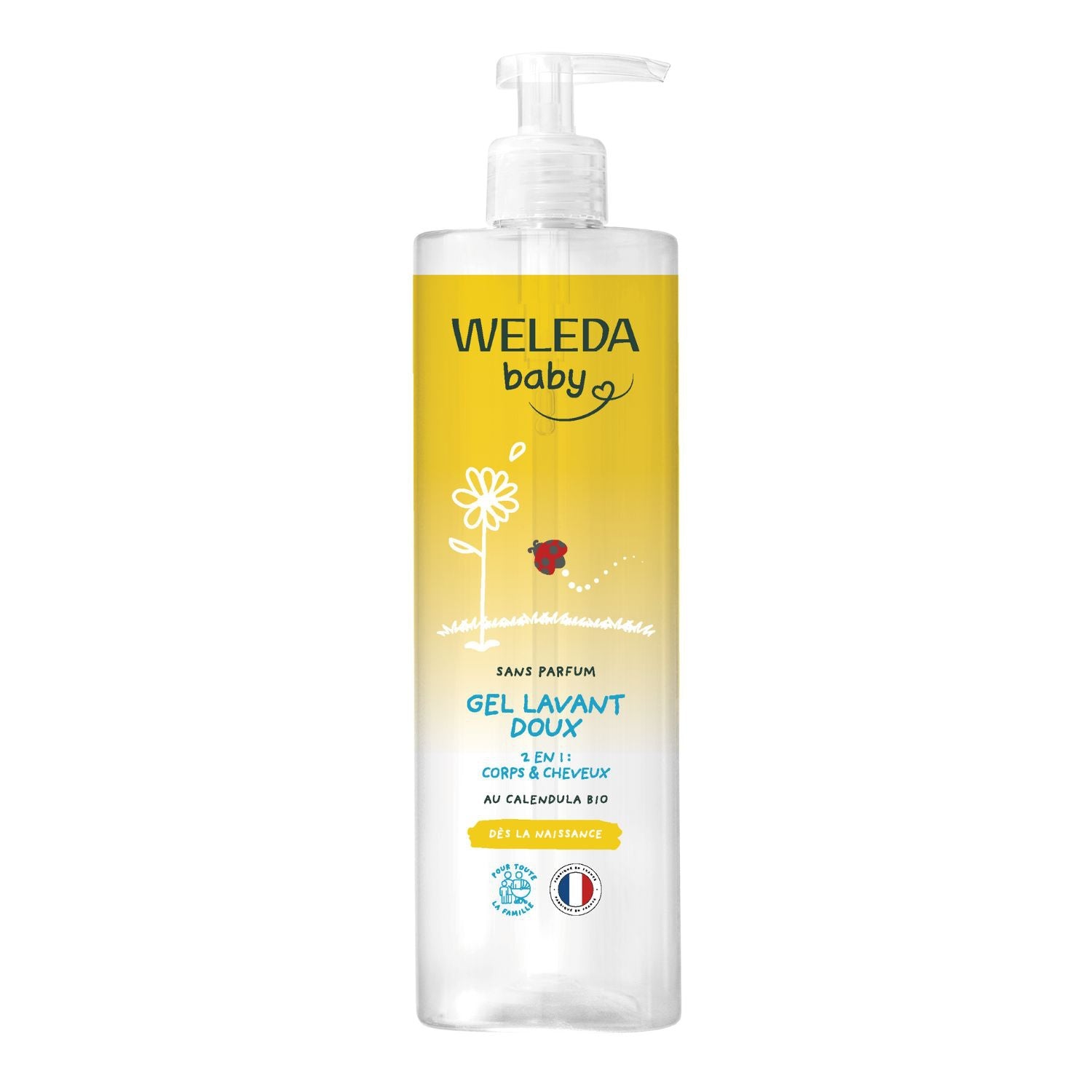 Gel douche bébé Doux Corps et Cheveux Bio WELEDA 