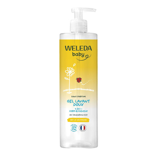 Gel douche bébé Doux Corps et Cheveux Bio WELEDA 