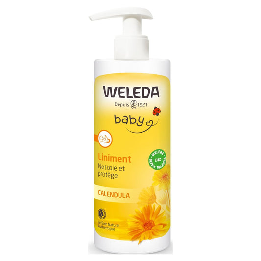 Liniment Bébé au Calendula WELEDA le flacon de 400mL