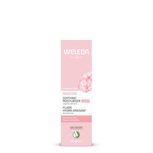 Crème Fluide Hydra-Apaisant Visage Peau Sensible Amande Bio Sensitive WELEDA le tube de 30 ml