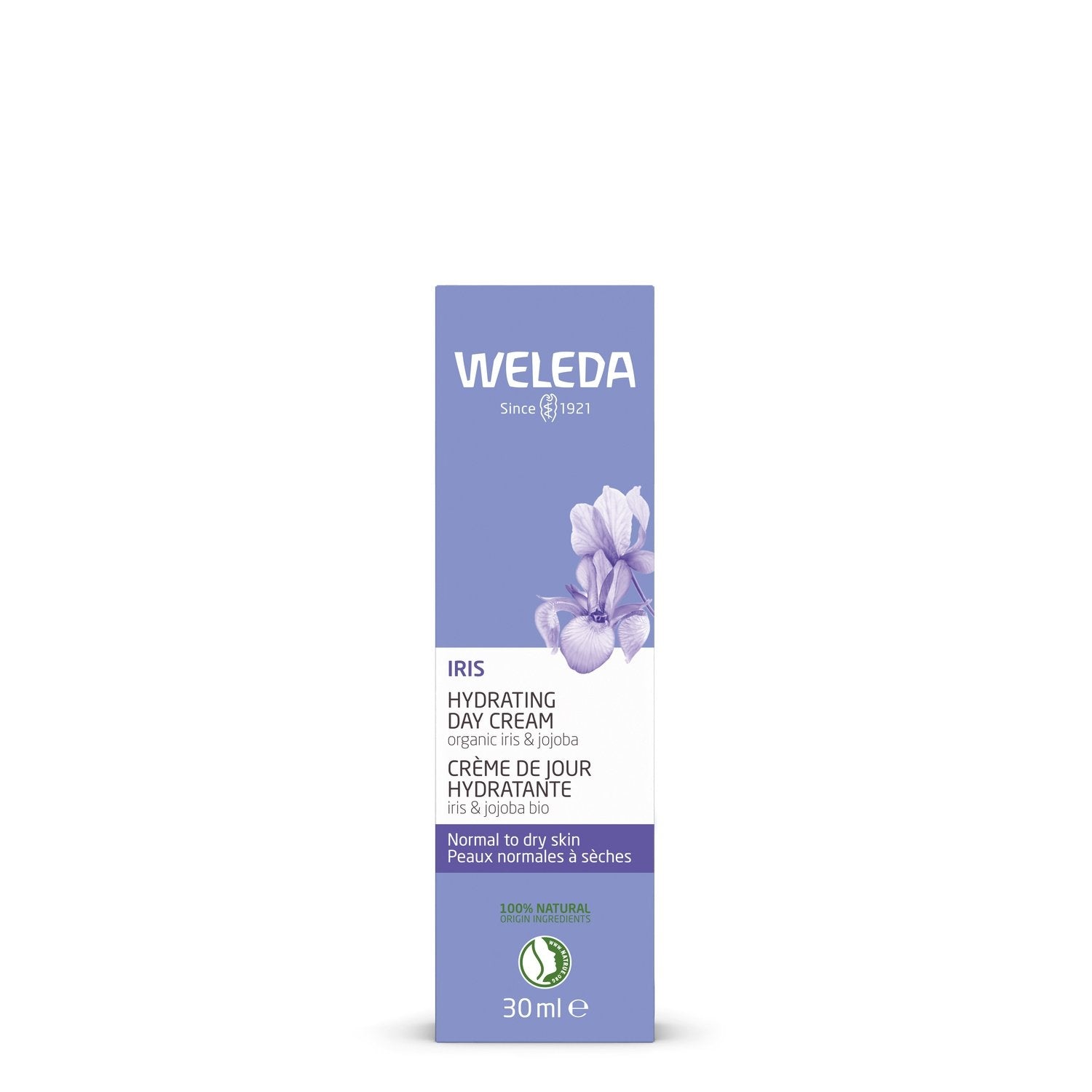 Crème Hydratante Visage Iris Bio WELEDA le tube de 30 ml