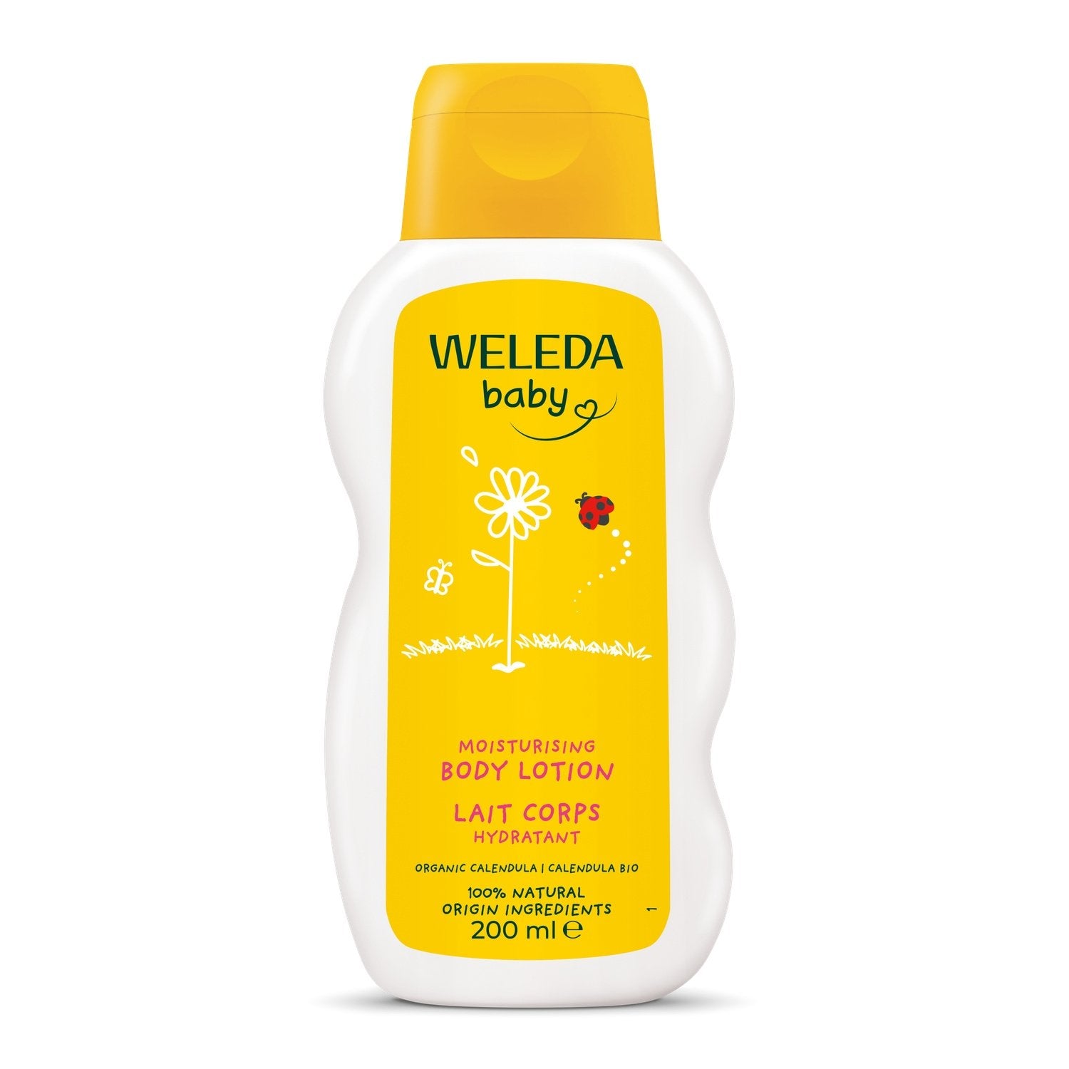 Lait Bébé au Calendula et Camomille Bio WELEDA le flacon de 200mL