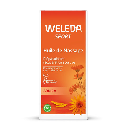 Huile Préparation et Récupération Sportives Décontractante et Tonifiante Arnica Bio WELEDA la boite de 50 ml