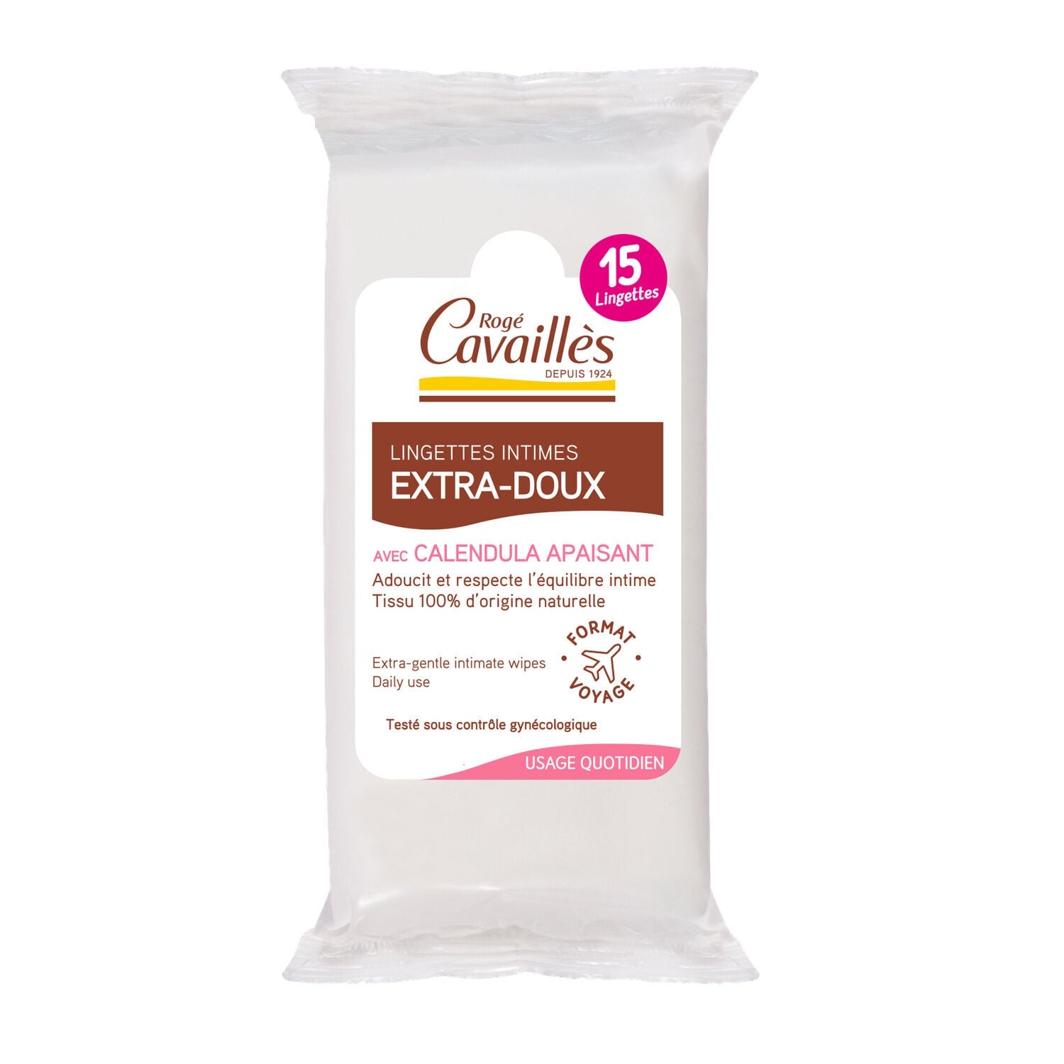 Lingettes intime Extra-Douces ROGE CAVAILLES 