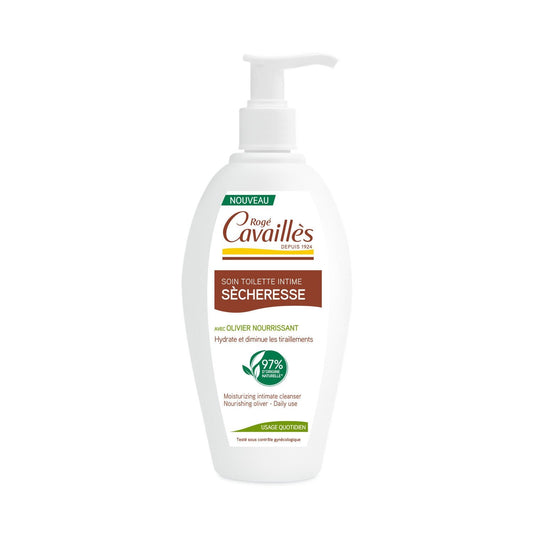 Soin Intime Spécial Sécheresse aux Extraits de Feuilles d'Olivier ROGE CAVAILLES le flacon de 200 ml