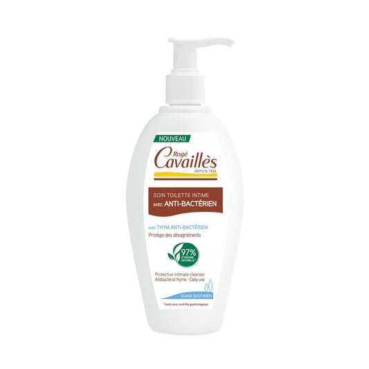 Soin Intime avec Anti-Bactérien ROGE CAVAILLES le flacon pompe de 200 ml