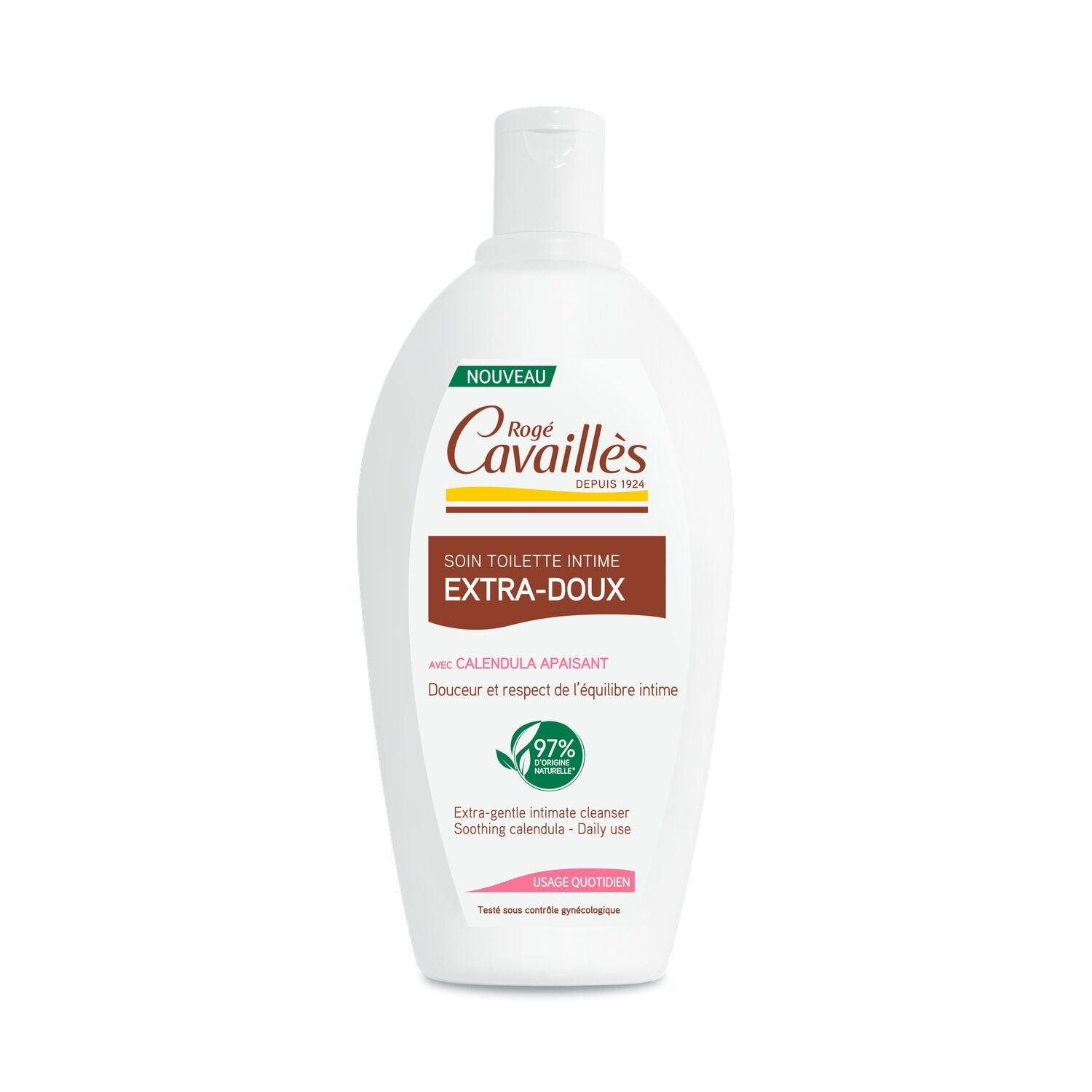 Soin Intime Calendula Apaisant Extra-Doux ROGE CAVAILLES le flacon de 500 ml