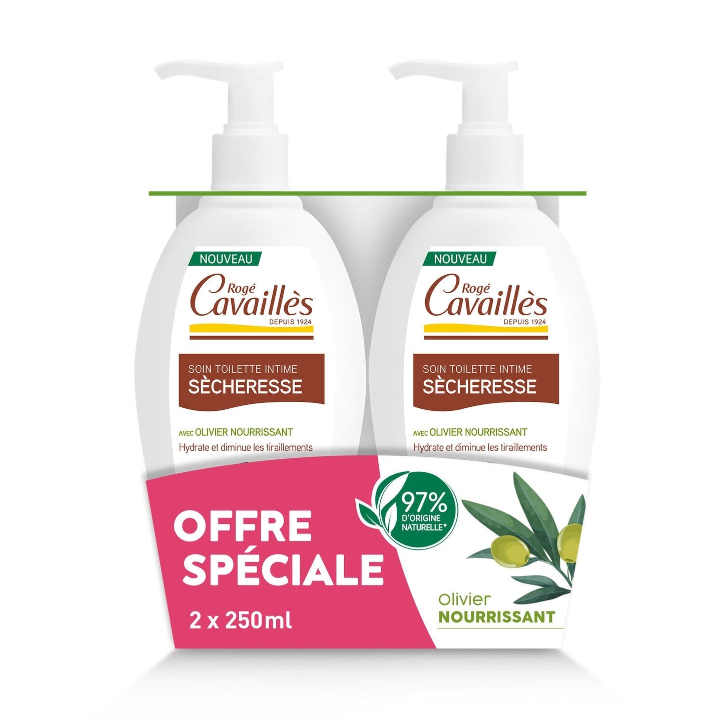 Soin intime Extra Doux Sécheresse Feuilles d'Olivier ROGE CAVAILLES 