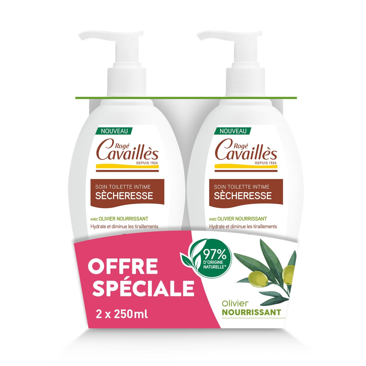 Soin intime Extra Doux Sécheresse Feuilles d'Olivier ROGE CAVAILLES 