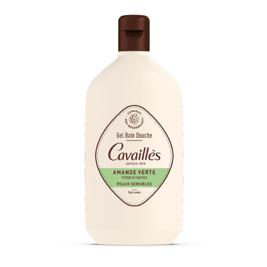 Gel Douche Peaux Sensibles Surgras à l'Amande Verte ROGE CAVAILLES le flacon de 400mL