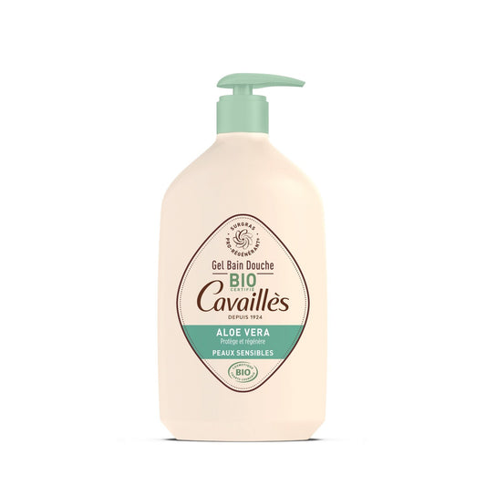 Gel Douche Corps Peaux Sensibles Aloe Vera Surgras Végétal Pro-Régénérant Bio ROGE CAVAILLES le flacon de 1L