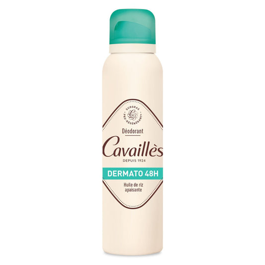 Déodorant Spray Femme Peau Sensible Anti-Odeurs Efficacité 48h ROGE CAVAILLES l'aérosol de 150mL