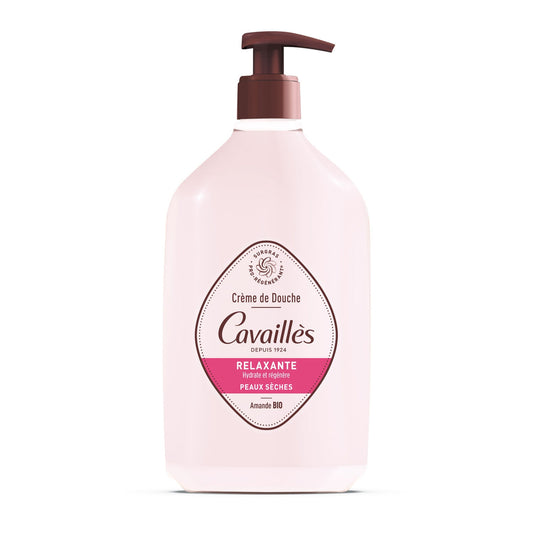 Relaxing Shower Cream for Dry Skin, Hydrates and Regenerates, Organic Almond, ROGE CAVAILLES